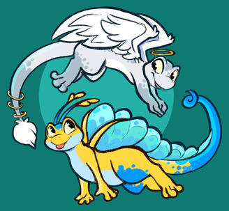 Flat Coloured Sketch (Fullbody, 2 Characters)